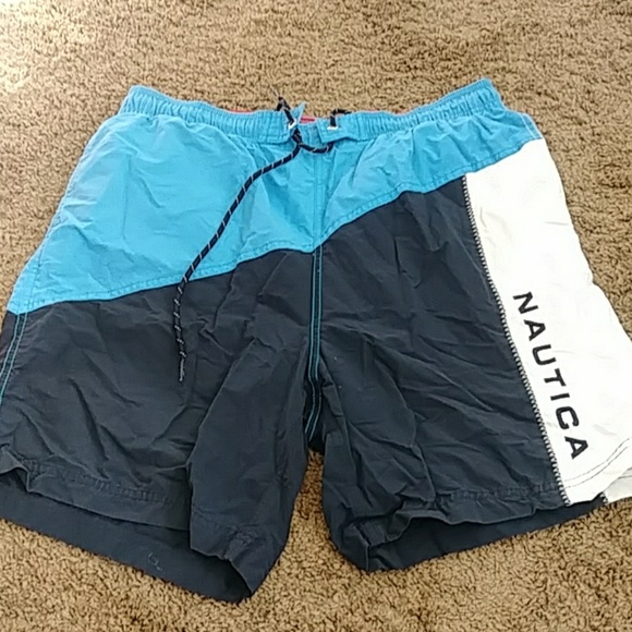vintage nautica swim trunks